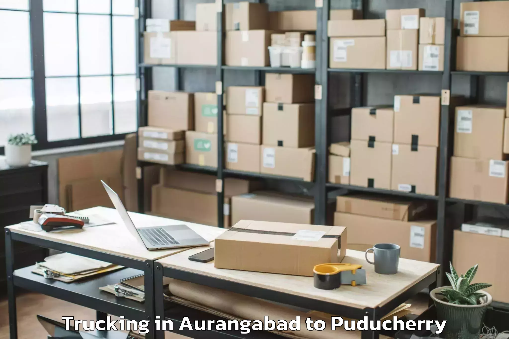 Easy Aurangabad to Villianur Trucking Booking